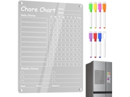 Quadro De Tarefas Domésticas Lista De Verificação Transparente Para Quadro Branco, Planejador Magn Gokoco