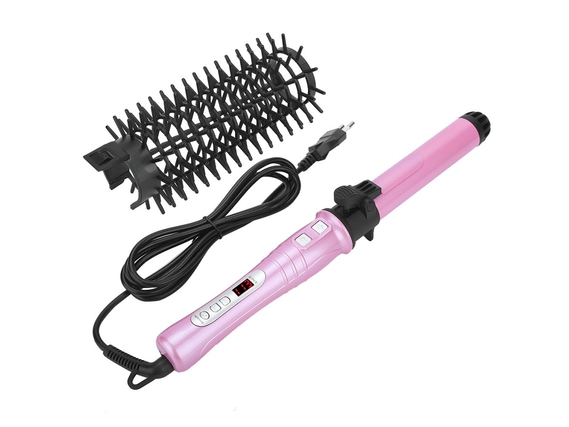 Professional Automatic Ceramic Hair Styling Tool For Quick Hairstyles (pink)
