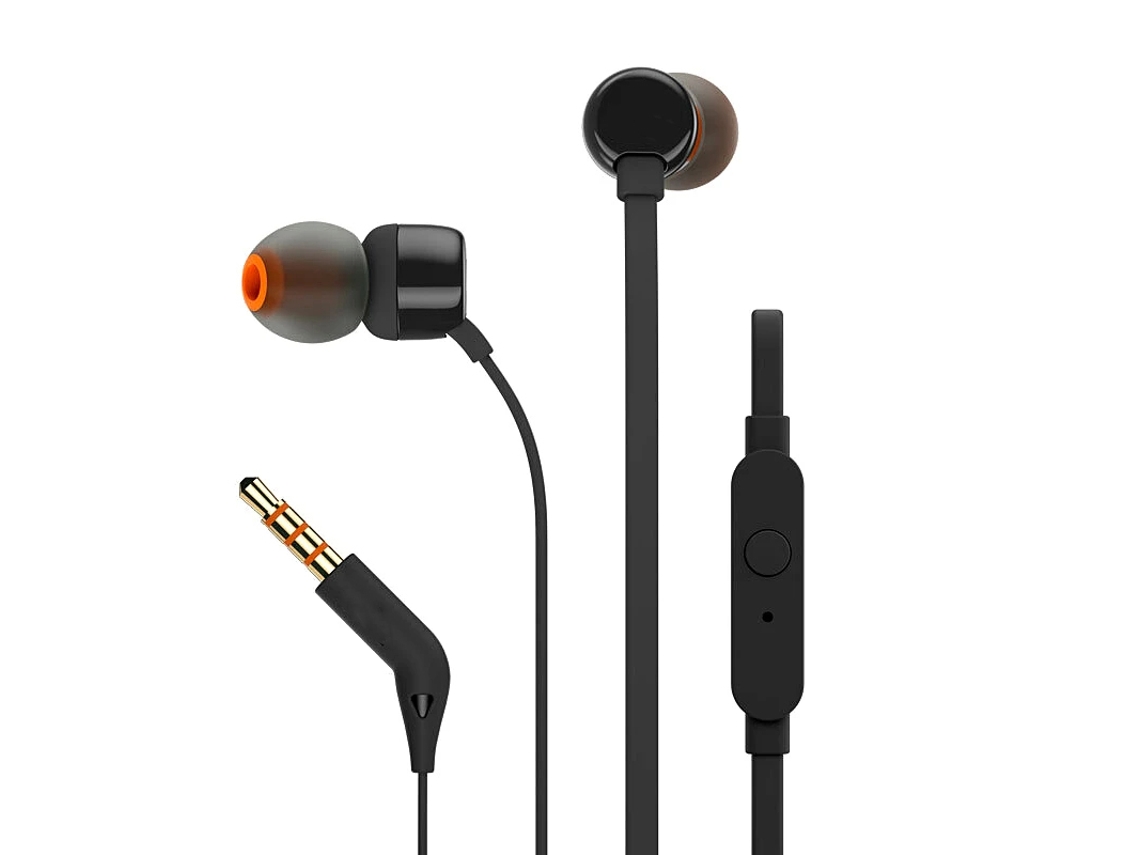 Fones de Ouvido Sem Fio, Estéreo Intra auriculares de 3,5 Mm com Graves Potentes, Controles Integrados e Microfone. MDUG (preto)