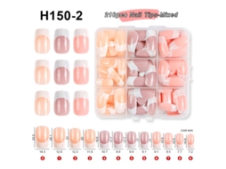 Extensões De Unhas/unhas Postiças (em Caixa)conjunto De 216 Pontas Para Manicure Francesa H150-2