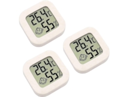 Conjunto De 3 Mini Termômetros Digitais Para Ambientes Internos Com Higrômetro, Temperatura, Visor Lcd, Sensor Bluetooth E Sem Fio