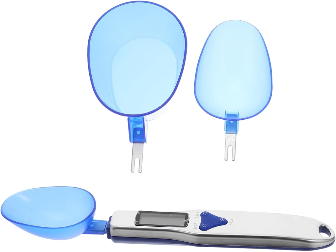 Colher Medidora Com Balança Digital, Visor Lcd E 3 Copos Medidores