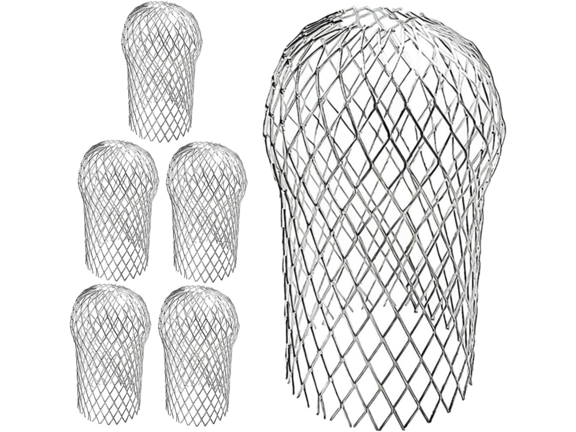 Protetores De Folhas Uonlytech 3 Polegadas 7, 6cm, Pacote Com 6 Unidades, Para Calhas De Alumínio, Para Drenagem, Malha