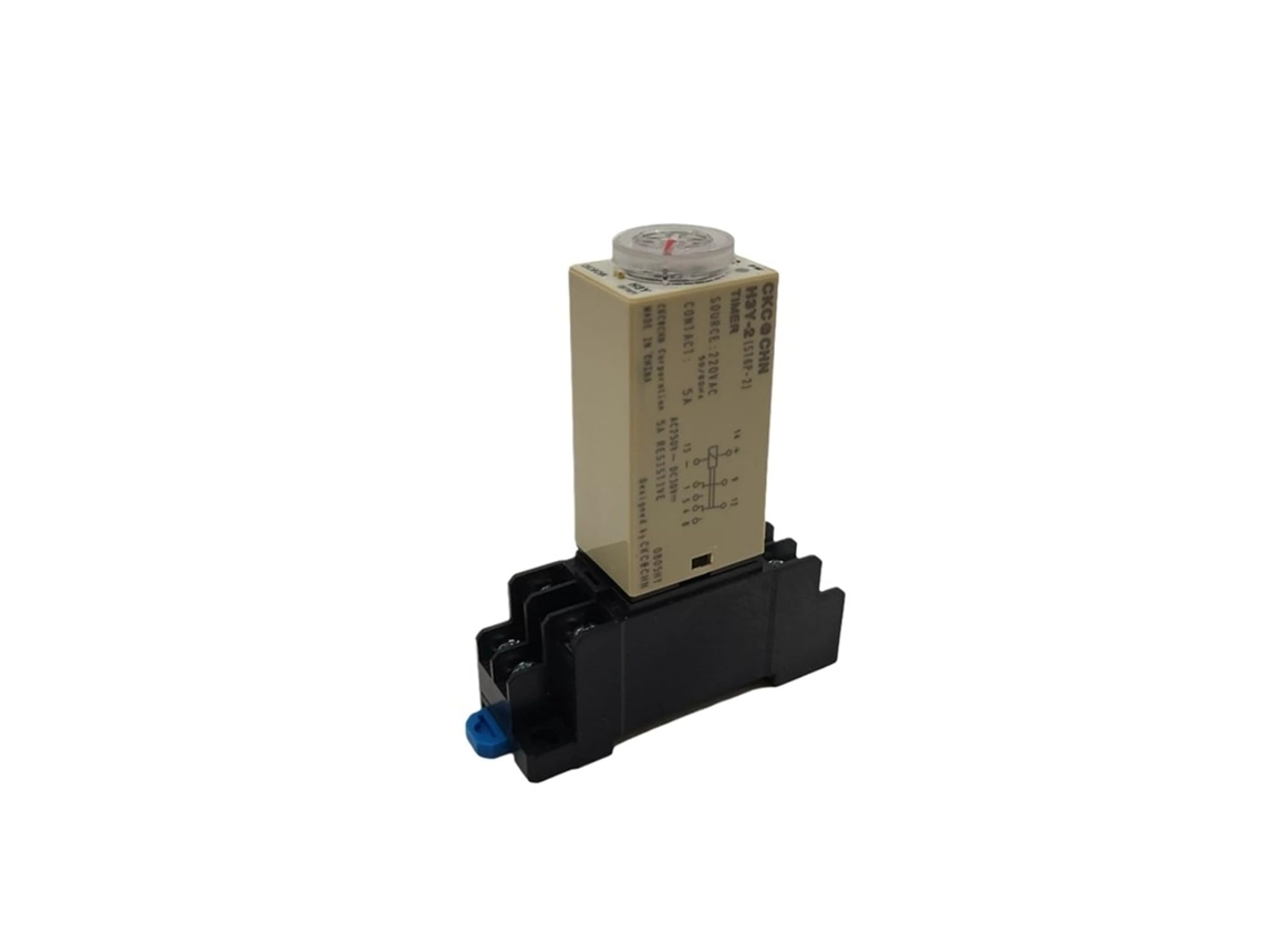 Relé De Retardo Dpdt 10s 30s 60s 3m 5m 10m 30m 60m Com Botão Rotativo