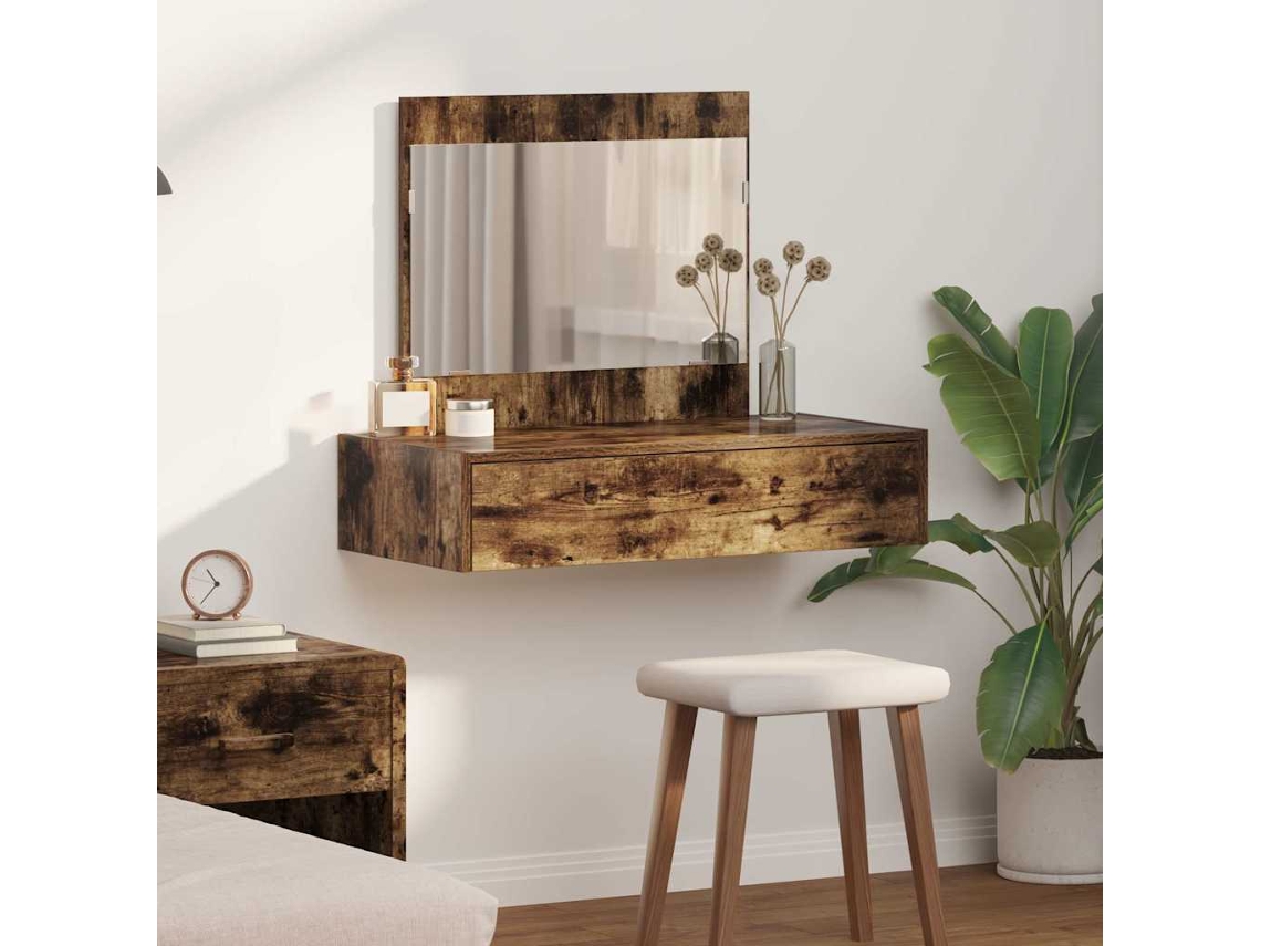 Vidaxl Mesa De Vestir Castanho 83 X 40 X 70 Cm Derivados De Madeira