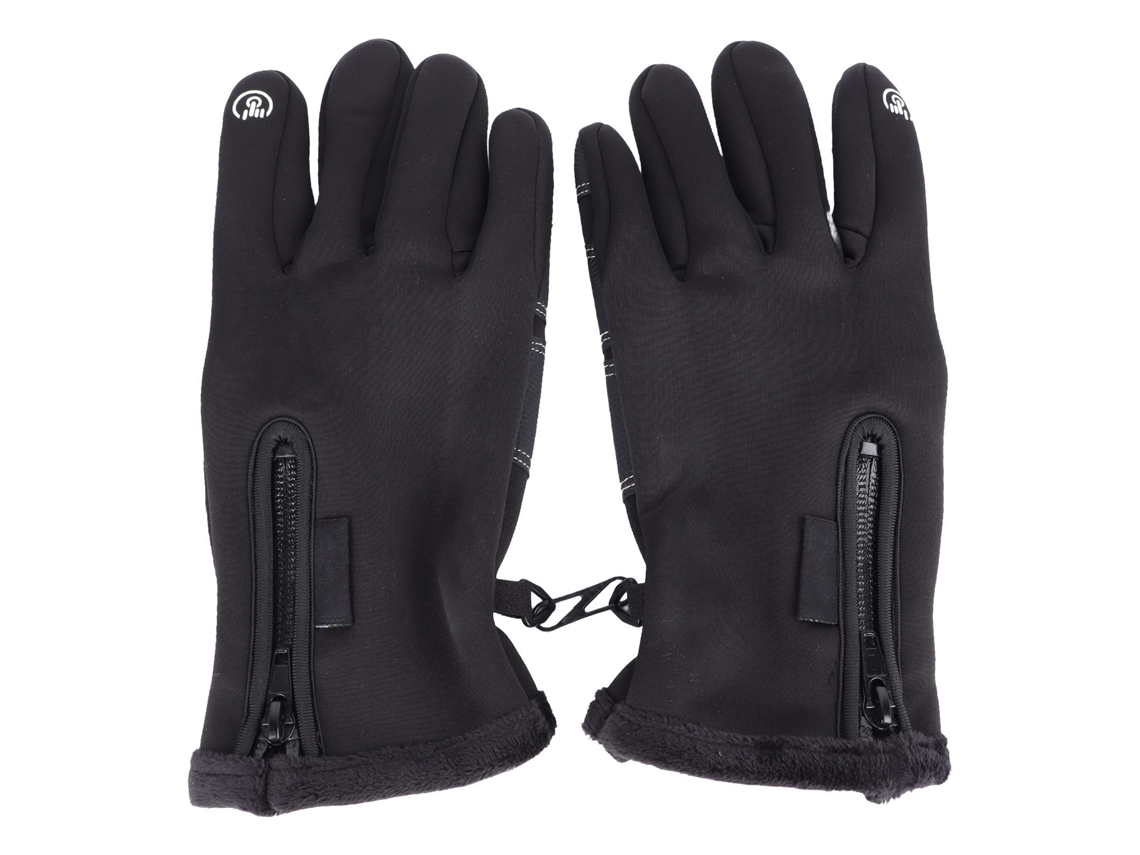 Luvas De Inverno Para Homem Com Tela Tática Touchscreen Impermeáveis Para Ciclismo Hiking Montanhismo Preto