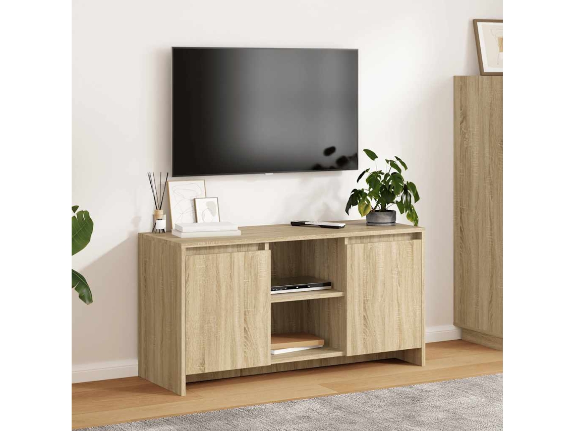 Vidaxl Móvel De Tv 102x37,5x52,5 Cm Derivados Madeira Carvalho Sonoma