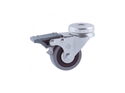 Freio de Pino de Roda 50 Mm (Roda) Borracha Cinza Cr39489 AFO