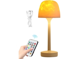 Projetor de Luz para Quarto, Led Recarregável, Ambiente Noturno.