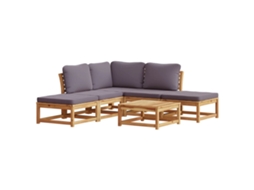 Garden Lounge Set, Garden Lounge Sets Vidaxl Marrom Madeira De Acácia (n/a)