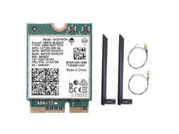 Lurelia Placa Wi-fi M.2 Ngff Ax201ngw Wi-fi 6 3000 Mbps Dual Band 2,4/5 Ghz Bluetooth 5.1 Antena