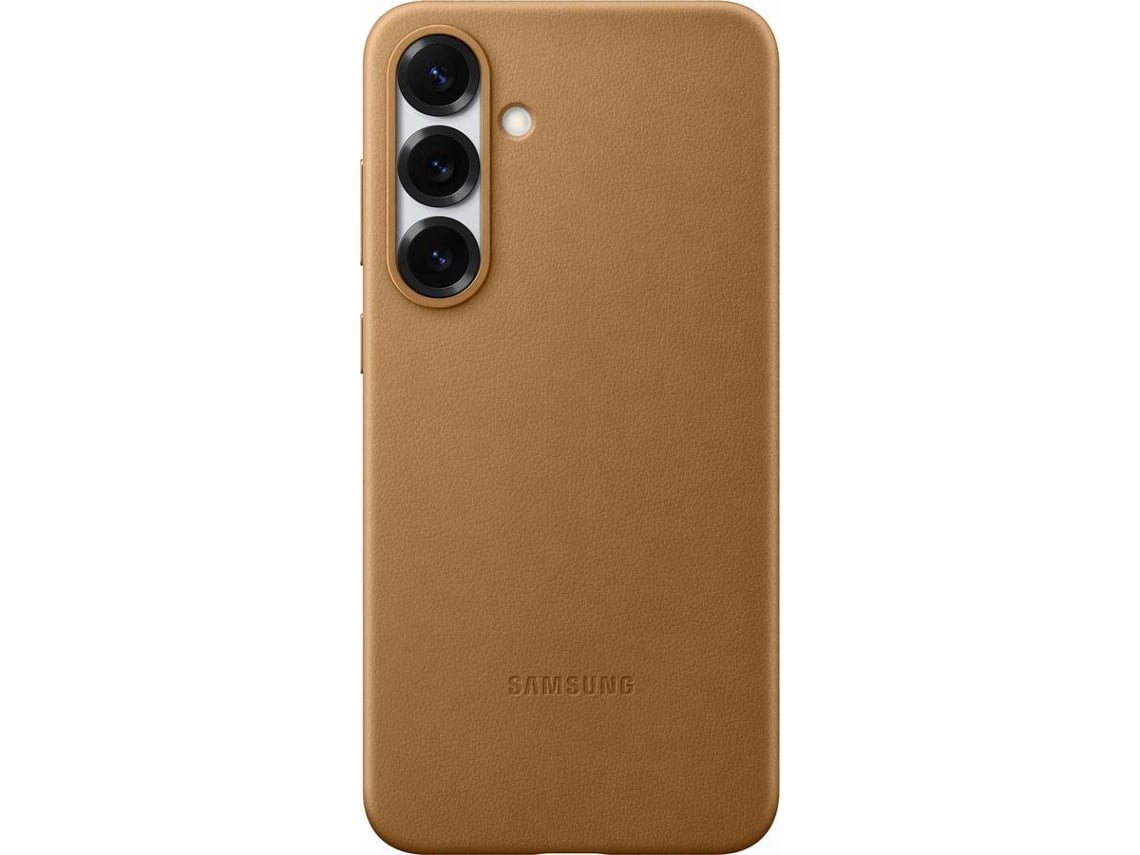 Capa SAMSUNG Galaxy S25 Plus de Pele Vegana (Dourado)
