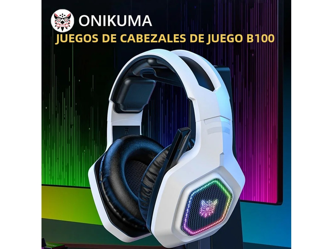 Fone De Ouvido Sem Fio Para Jogos Onikuma B100 2.4 Ghz Com Microfone E Baixa Latência, Três Modos, Para Pc E Ps5 Vayotoy