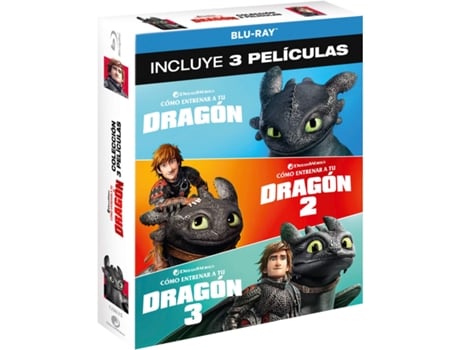 DVD How To Train Your Dragon 1 3 / Cómo Entrenar a Tu Dragón Pack 1-3 Blu Ray