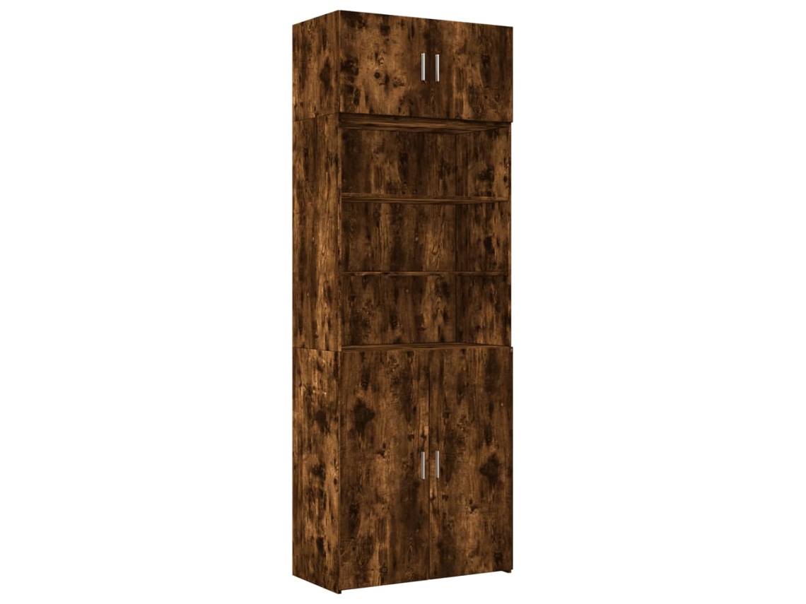 Storage Cabinet, Storage Cabinets Vidaxl Marrom Madeira Processada (80 X 42.5 X 225 Cm)