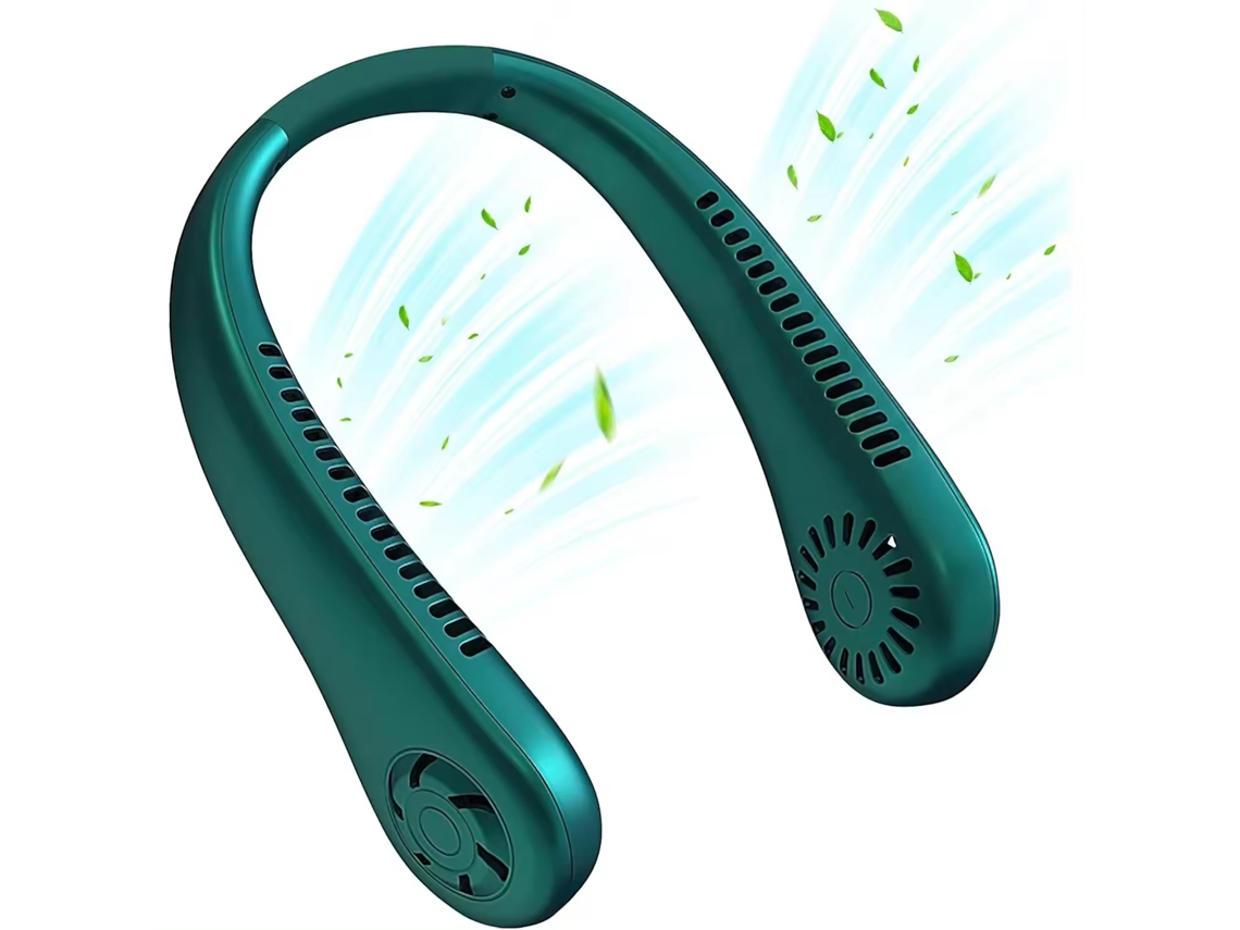 Ventilador de Mão MDUG, 5 velocidades, multifuncional, dobrável, alça de pescoço
