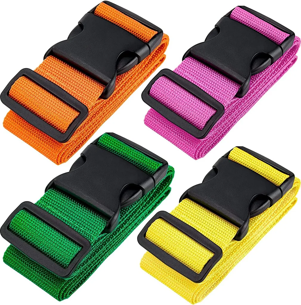 Conjunto de 4 Cintas para Bagagem, Ajustáveis AQUAFORGE