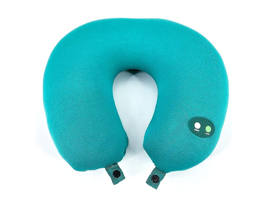 Lurelia Almofada Massageadora Cervical Com Vibração 6 Modos Casa E Carro Verde Conforto Diário