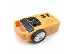 Banco De Energia Solar Rd339 Para Acampamento Ao Ar Livre Com Manivela, Rádio Am/fm, Luz Led, 1200mah Olysi Shop