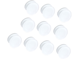 Conjunto de 10 clipes adesivos de transferência térmica em acrílico transparente, medindo 30 x 30 mm, Pendurar Ideais