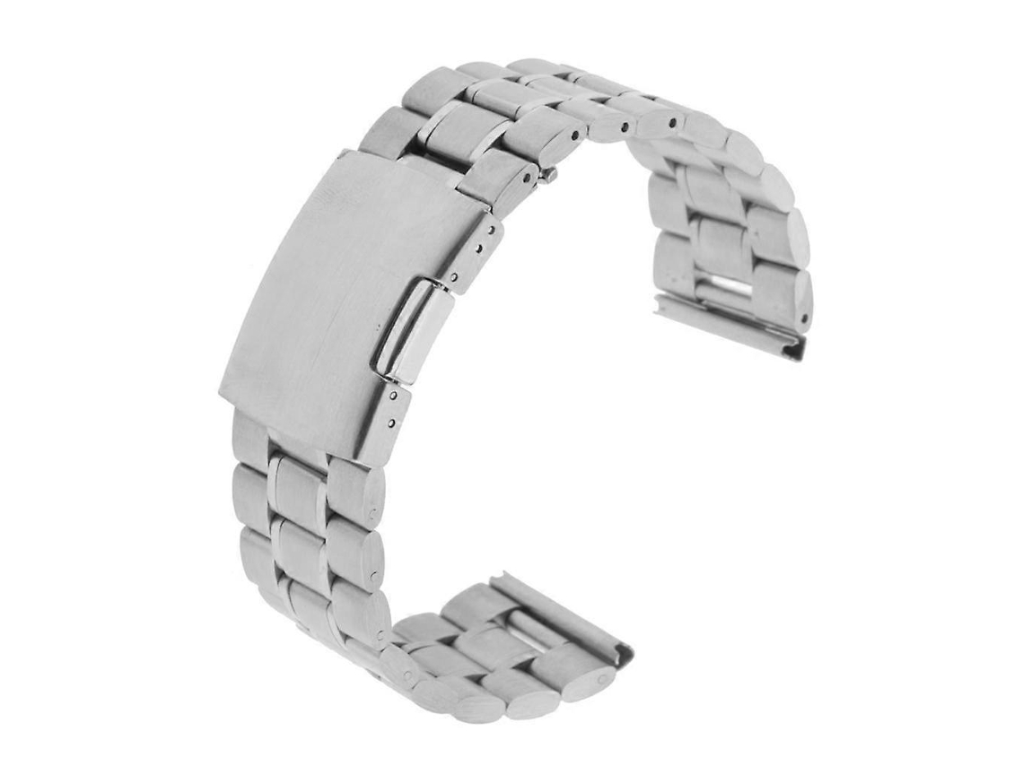 Pulseira De Relógio De Prata De 24 Mm Com Fecho De Aço Inoxidável Durável E Luxuoso Para Relógios Olysi Shop