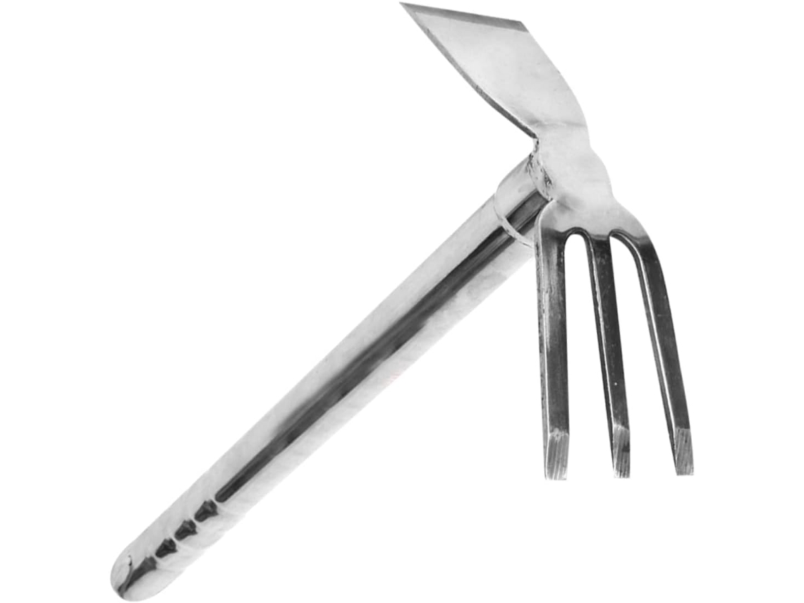 Kit de Ferramentas de Jardinagem com Enxada em Aço Inoxidável, Resistente À Ferrugem, para Capinar. SFUSHOS