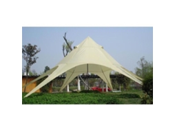 Tenda De Jardim Em Forma De Estrela Clp 12m De Diâmetro Creme
