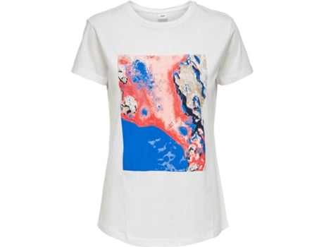 Top De Mulher Jaqueline De Yong Jdytibina Jrs Exp Estampado Branco (xs)