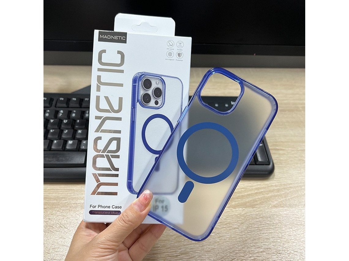 Capa Para Iphone 17 Air Fosca Transparente Magnética Em Acrílico Fosco