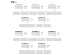 Aço Inoxidável Primerox 10pcs Fixador de Vidro Clamp Suporte