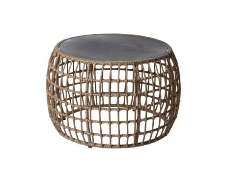 Mesa de Centro Exterior DUDECO (Aço - Bege)