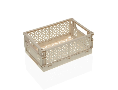 Caixa Dobrável Versa Branco Polipropileno (25 X 1.
