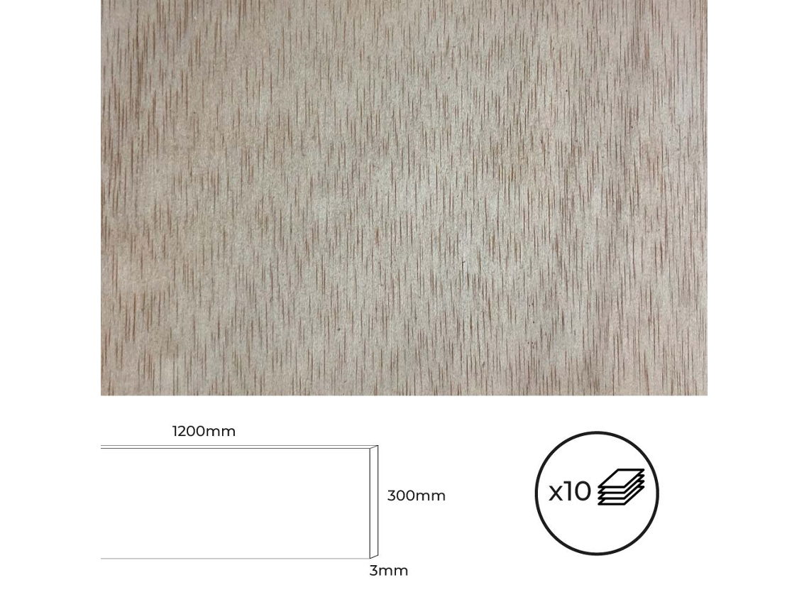 Kit de 10 Placas Calabó 1200X300X3Mm. Bertini. CONFORHOME