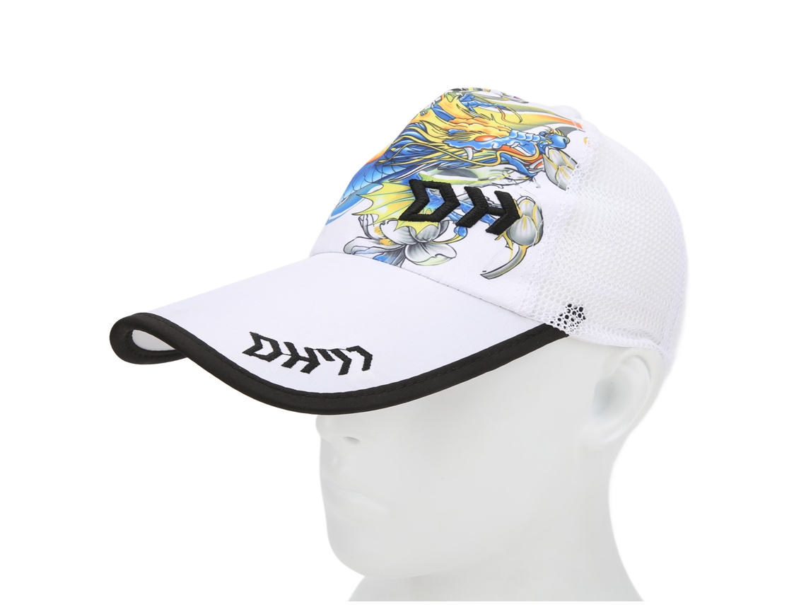 Chapéu de Pesca Ajustável Respirável Branco