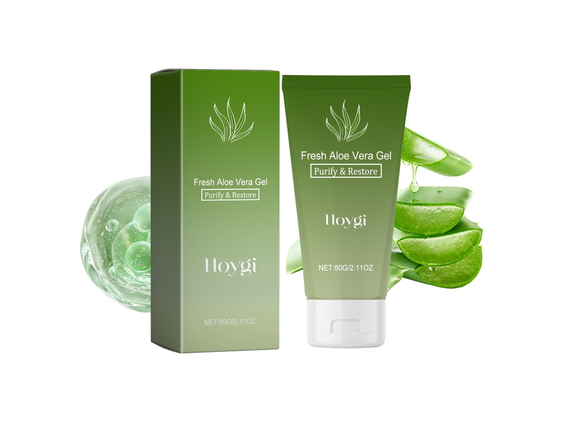 Gel De Aloe Vera Hoygi Hidrata Repara Queimaduras De Sol Cuidado Facial
