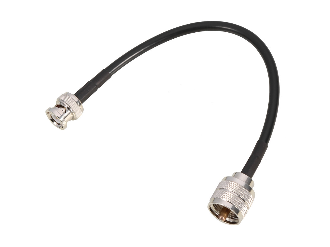 Cabo De Extensão De Antena (conector Bnc Macho Para Uhf Macho Pl259)
