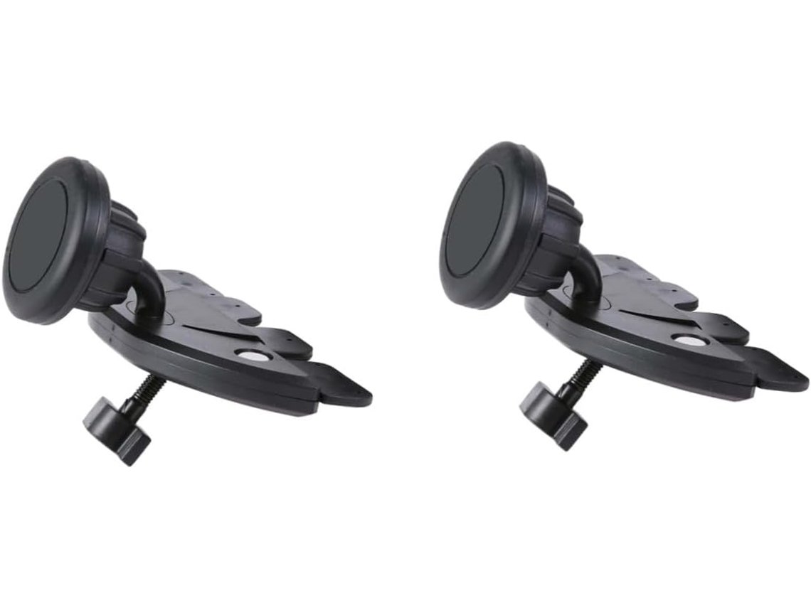 Conjunto De 2 Suportes Magnéticos Para Celular Com Rotação De 360 Graus, Compatíveis Com Diversos Modelos De Carros.