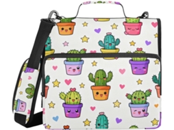 Pasta Fofa De 3 Argolas Com Fecho, 8cm, Mochila Escolar Com Ombro E Altura Do Ombro, Com Bolsa Organizadora De Documentos