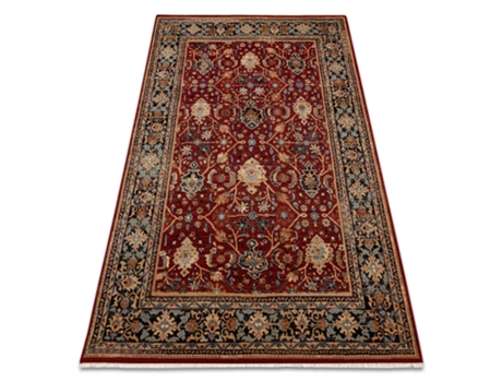 Tapete Keshan Franjas, Oriental Clássico7522/53588 Bege/Bordó/Azul Escuro (300 x 380)
