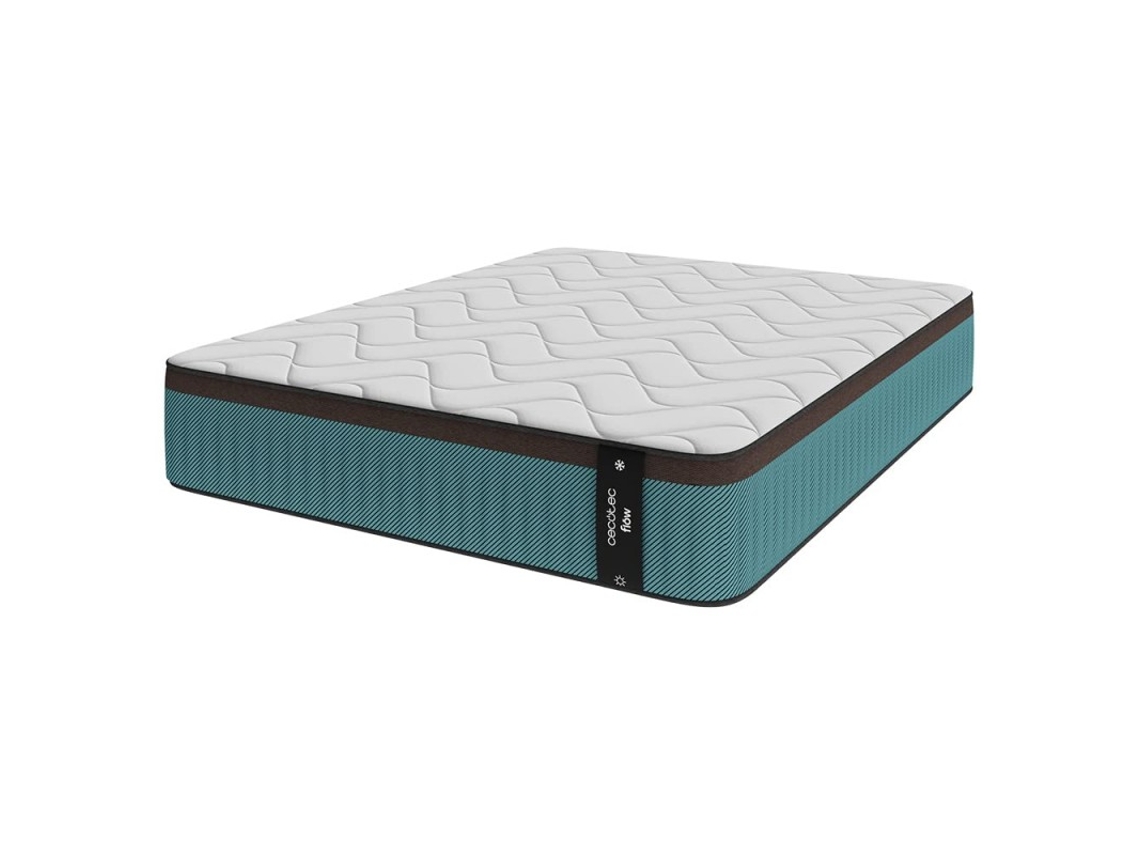 Colchão Híbrido Cecotec Flow 7900, 120x200. Multicamadas, Núcleo De Molas Ensacadas Springcore E Espuma Viscoelástica