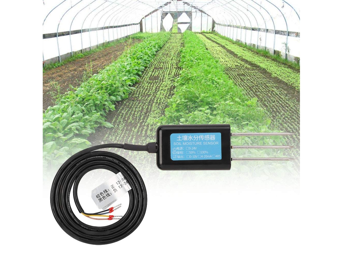 Sensor De Umidade Do Solo Com Saída 4-20ma, Preciso E Estável, Para Estufas Jardinagem, 13, 8cm