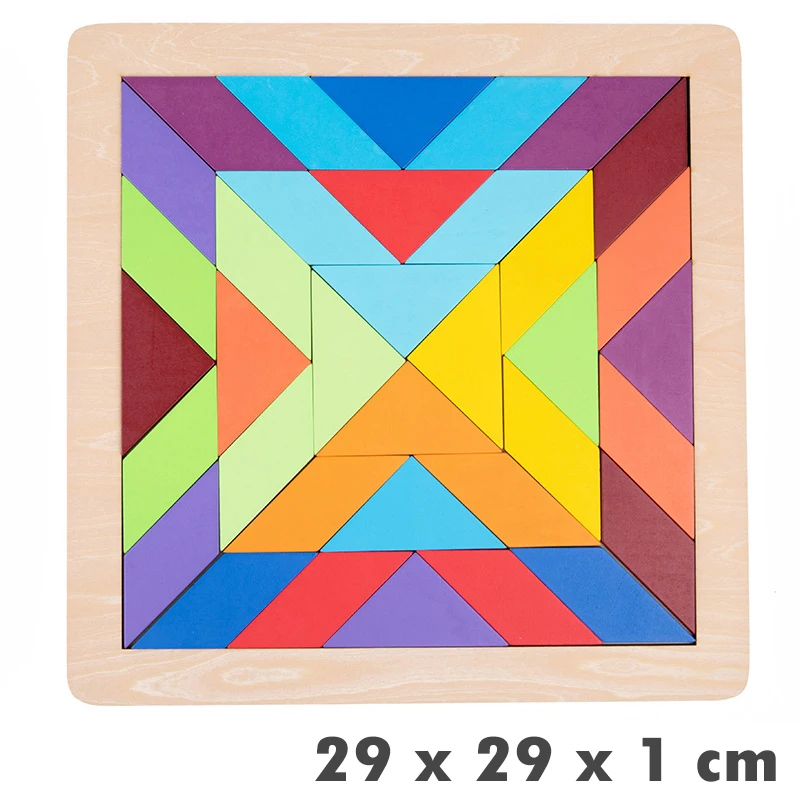 Quebra-cabeça De Madeira Montessori Arco-íris Para Crianças: Educação Artística, Treinamento Da Imaginação