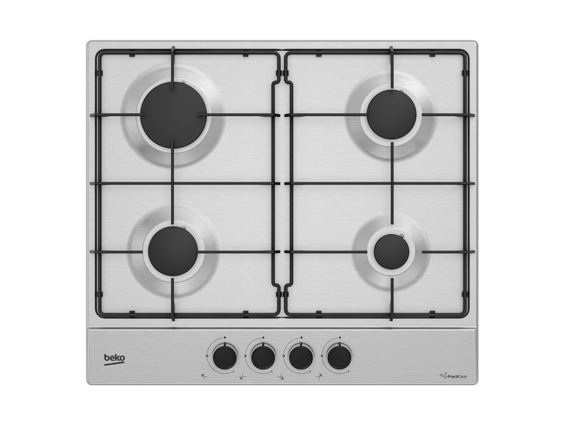 Hiag64223Sxe Placa Aço Inoxidável Embutido 60 Cm Gás 4 Zonas BEKO