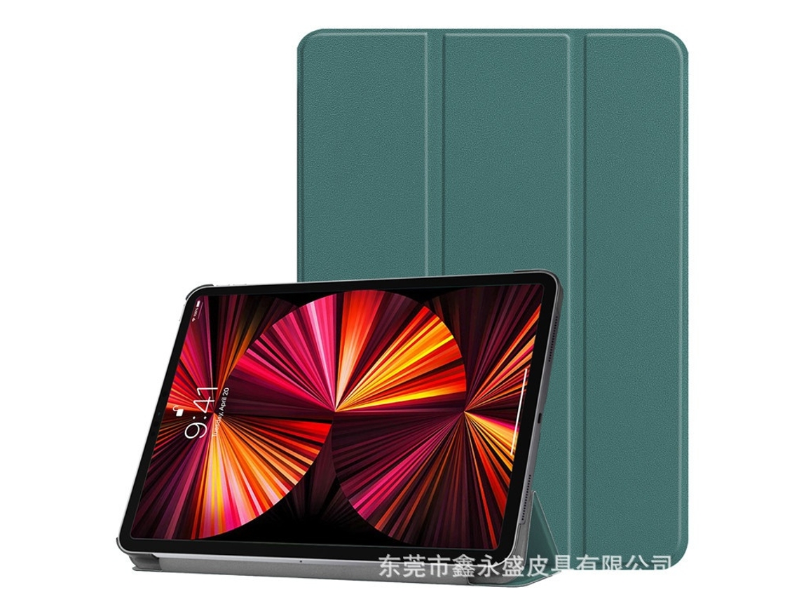 Capa Para Tablet Lurelia, Compatível Com Oppo Pad 2/oneplus Pad 11.6 De 2023, Verde Escuro, Pupc, Dobrável Com Suporte, Função Sono