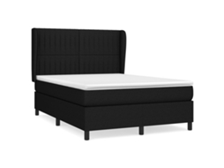 Box Spring Bed, Box Spring Beds Vidaxl Preto Tecido (140 X 200 Cm)