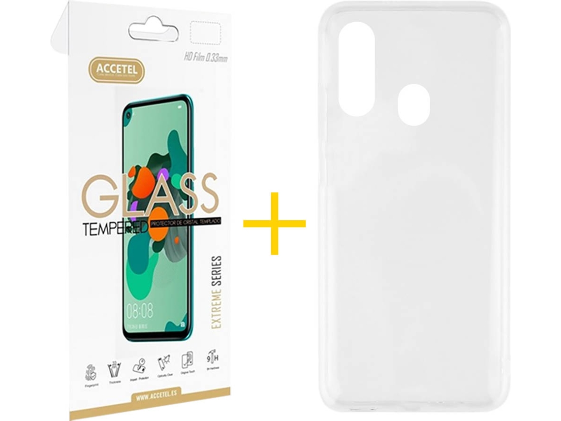 Capa + Película Samsung A20e ACCETEL Transparente