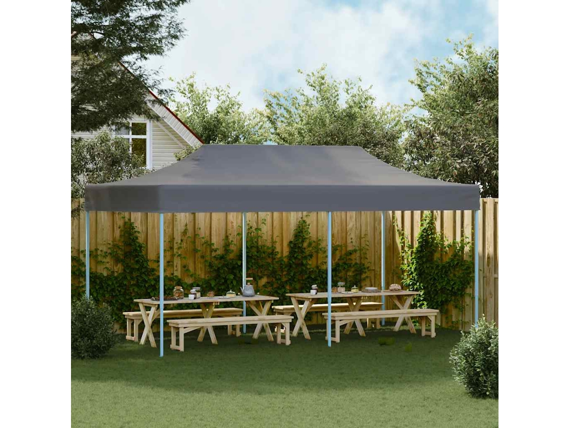 Vidaxl Tenda Para Festas Pop-up Dobrável 3x6 M Antracite