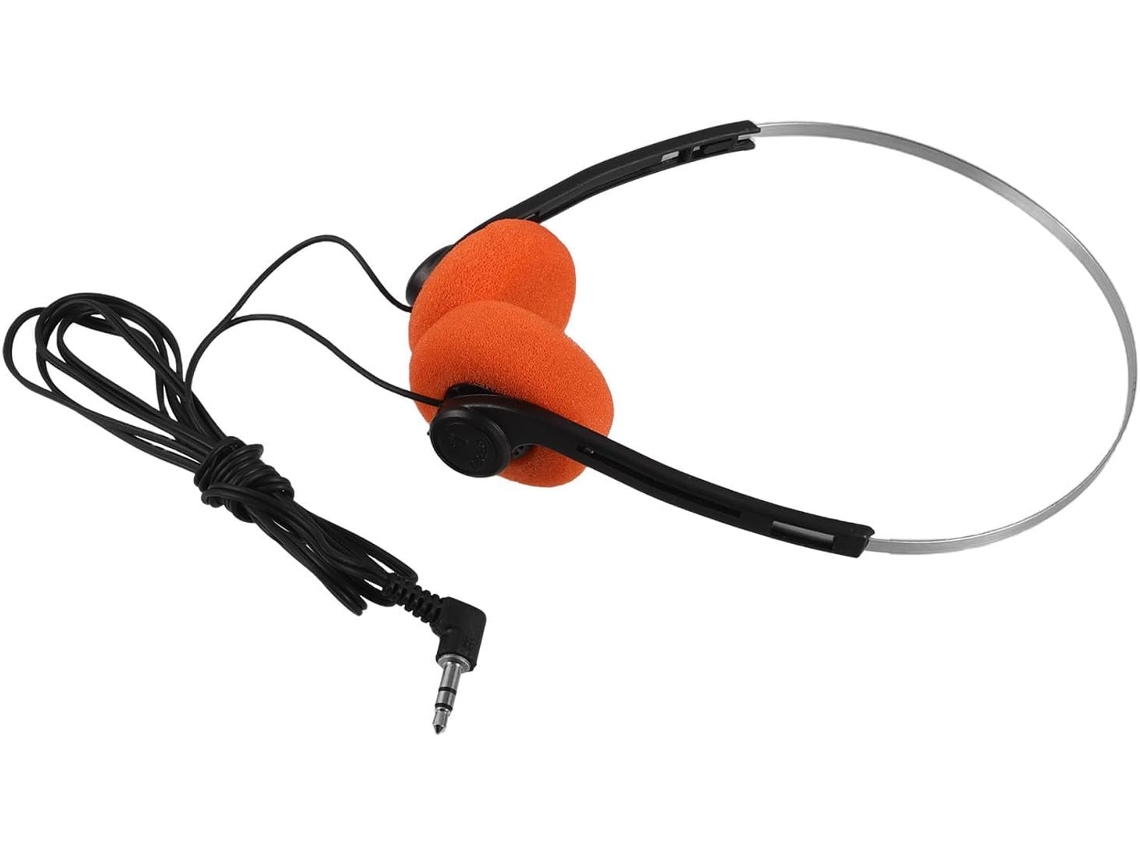 Ibasenice Casque Audio Rétro Sur Oreille Léger Com Bandeau Réglable Et Coussinets Em Pvc Et Éponge Para
