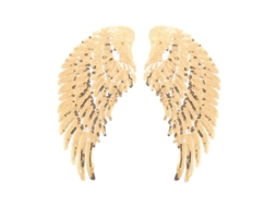 1 Par de Apliques de Asas Angulares para Roupas ALLINLESS