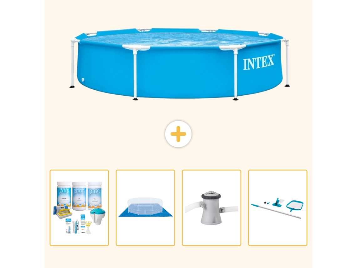 Intex Piscina Com Estrutura Redonda - 244x51 Cm - 5-peças S20987